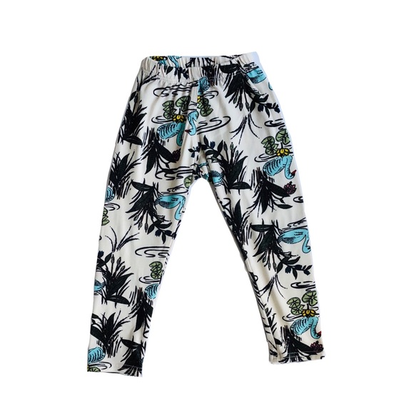 Dot Dot Smile Gray Flower Leggings Size 12-24mo - Picture 1 of 2